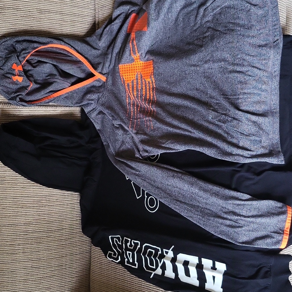 Lot Of 2 Thin Hoodie Long Sleeve Shirts